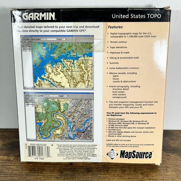 Garmin MapSource USA Topo CDs Version 3.02 Trip & Waypoint Management - Picture 3 of 9
